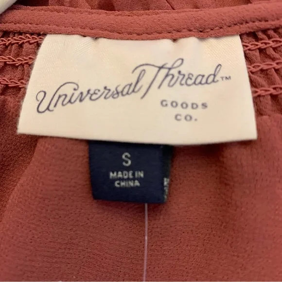 Universal Thread Long Sleeve Lined with Tassels Dusty Rose Blouse NWT Size S - Picture 13 of 15